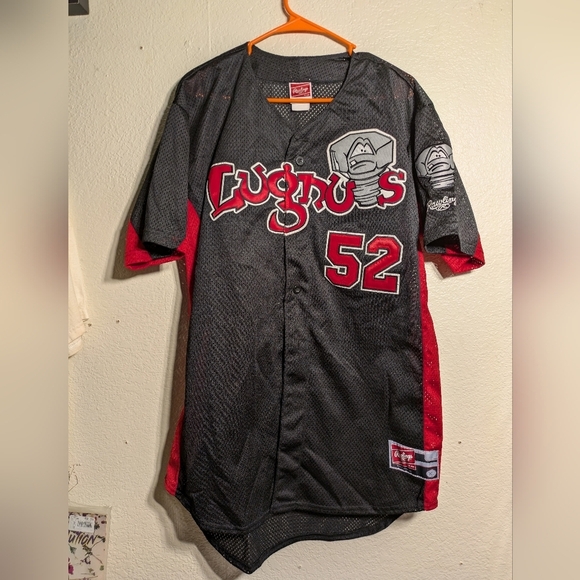 Rawlings Other - Rawlings Lugnuts Black and Red Jersey Size Xl Pre-owned
